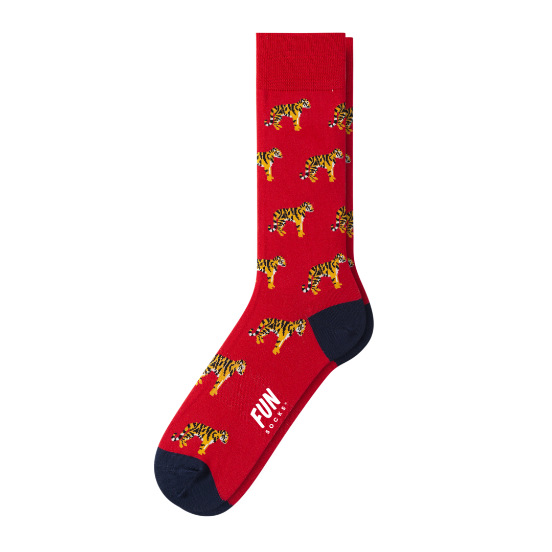 MEN'S TIGER DRESS SOCK