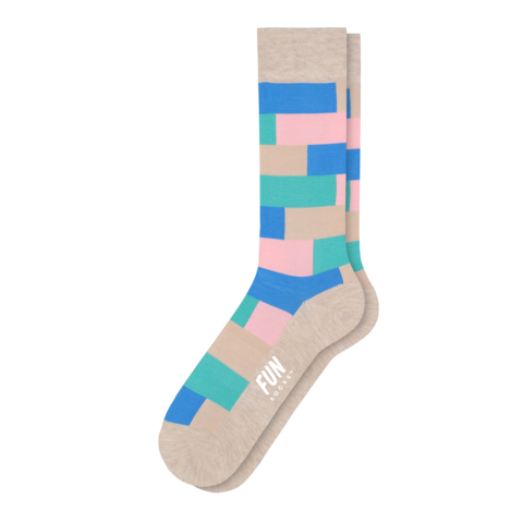 Men's Geo Block Dress Socks