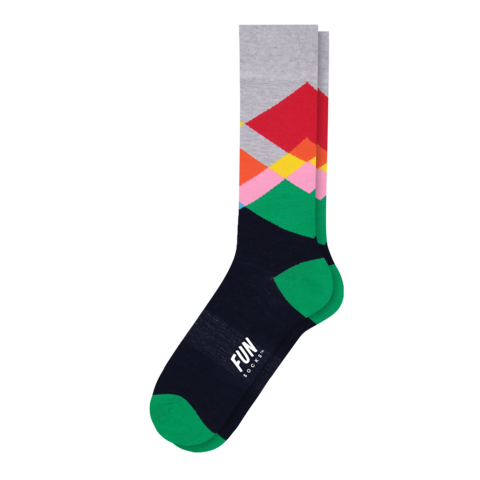 Men's Broken Argyle Dress Socks