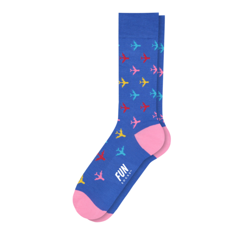 Men's Airplane Dress Socks